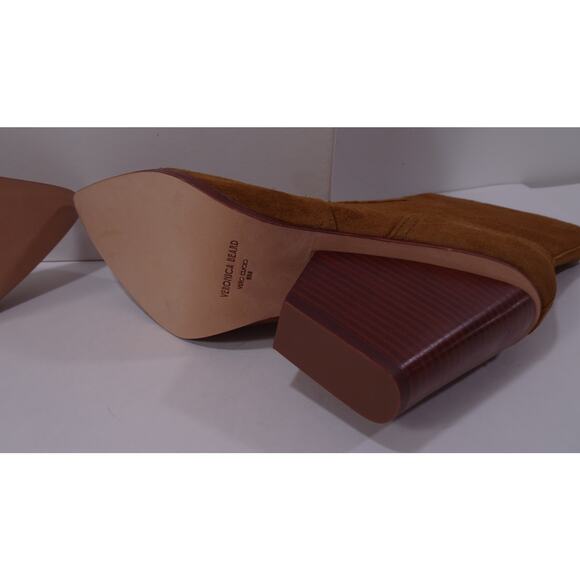 Veronica Beard Women's Logan Suede Booties Boots Hazelwood NIB 498 9.5 - Picture 13 of 15